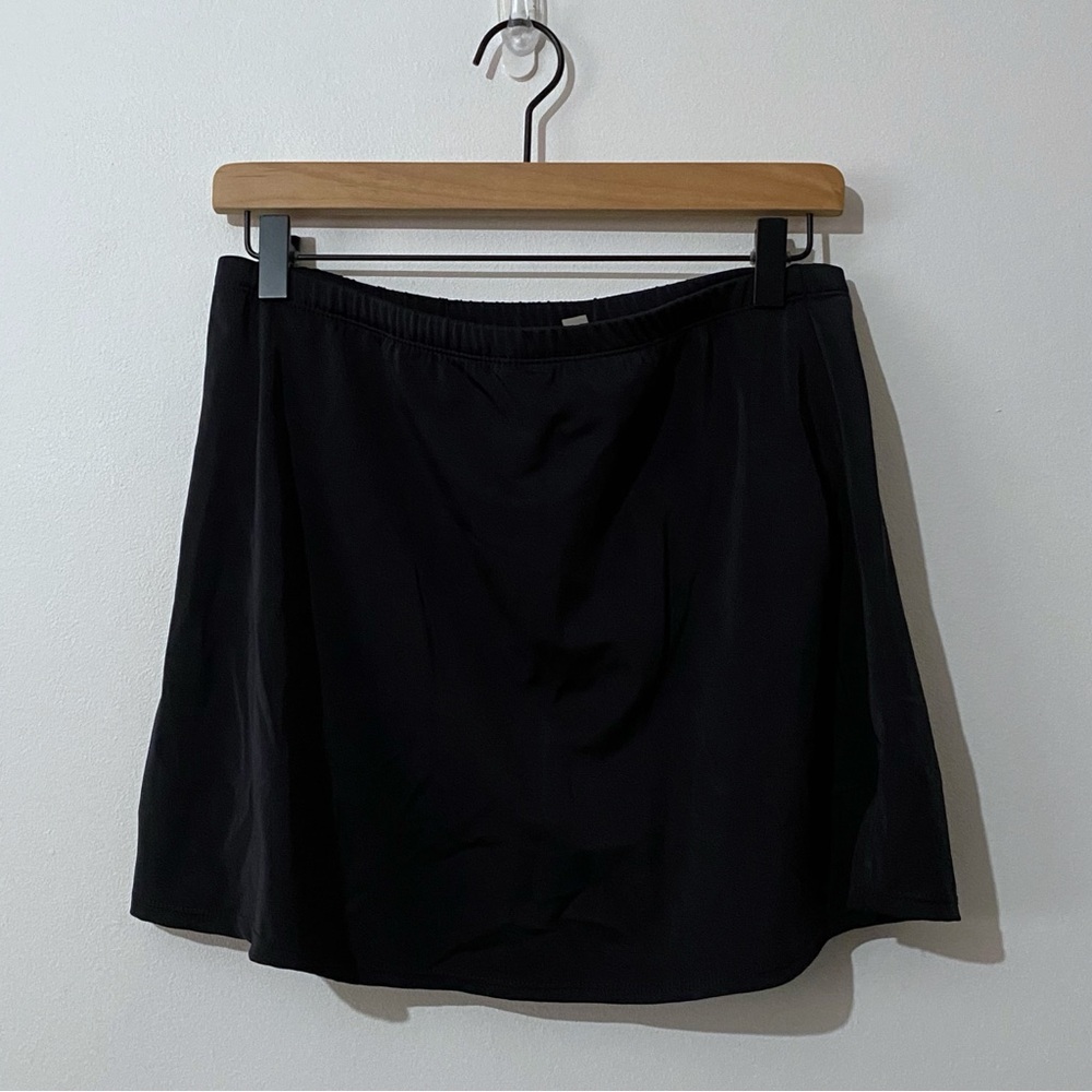 Swimsuits For All Black Swim Bottom Skirt Size 12